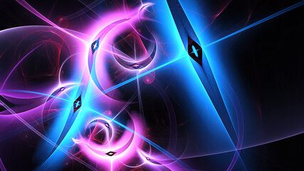 Beautiful abstract background for art projects, cards, business, posters. 3D illustration, computer-generated fractal