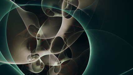 Beautiful abstract background for art projects, cards, business, posters. 3D illustration, computer-generated fractal