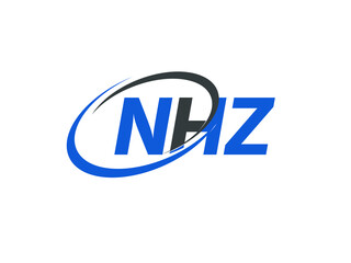NHZ letter creative modern elegant swoosh logo design