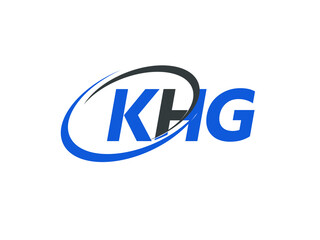 KHG letter creative modern elegant swoosh logo design