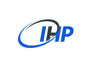 IHP letter creative modern elegant swoosh logo design