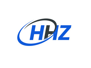 HHZ letter creative modern elegant swoosh logo design
