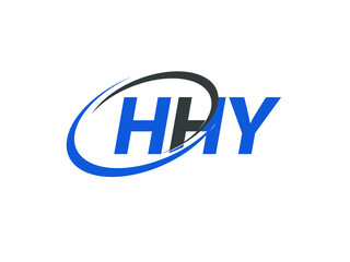 HHY letter creative modern elegant swoosh logo design