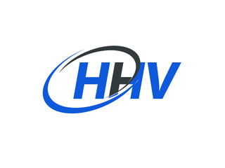 HHV letter creative modern elegant swoosh logo design