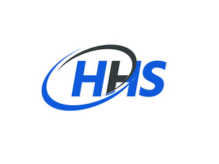 HHS letter creative modern elegant swoosh logo design