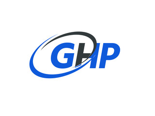 GHP letter creative modern elegant swoosh logo design