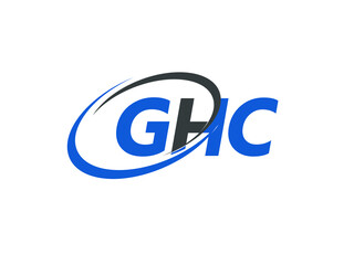 GHC letter creative modern elegant swoosh logo design