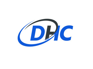 DHC letter creative modern elegant swoosh logo design