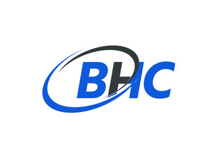 BHC letter creative modern elegant swoosh logo design