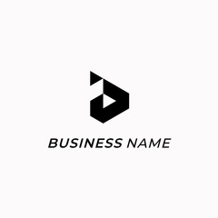 design logo digital letter D