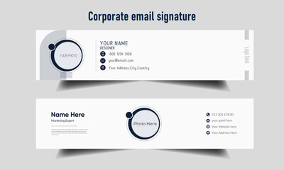 Corporate Email Signature template design