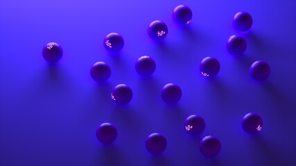 background with table tennis balls