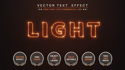 Lightning - Editable Text Effect, Font Style