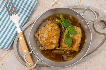 pork roulades with mushroom sauce