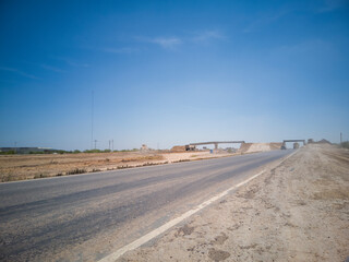 carretera, autopista, puente