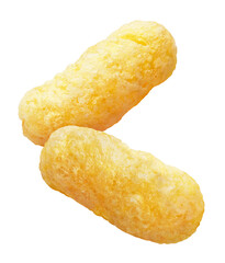 Sweet corn sticks, isolated on white background