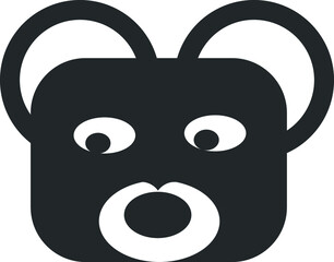 Teddy bear symbol design from Birthday and Party collection