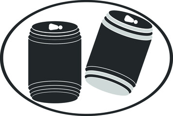 Vector set of tins- canned food -Tin can icon