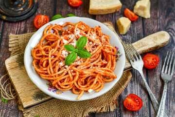 appetizing, background, basil, beef, bolognese, cheese, closeup, cooked, cuisine, culinary, delicious, dinner, dish, food, fresh, gourmet, green, healthy, herb, homemade, ingredient, italian, italy, l