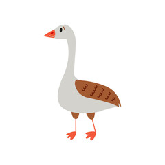 Cartoon bird character goose