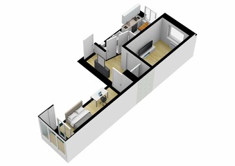 Floor plan for real estate 3d