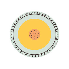 Ceramic modern tableware plate