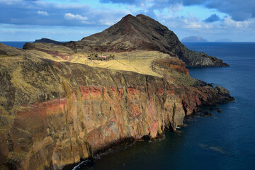 Beautiful colors at Ponta de Sao Lourenco, a peninsula in the east of Madeira, Portugal.