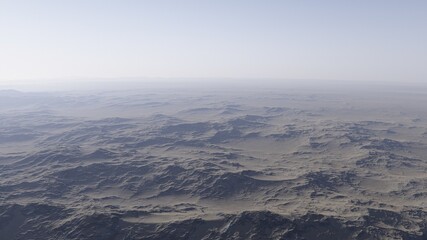 3d rendered Space Art: Alien Planet - A Fantasy Landscape