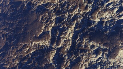 3d rendered Space Art: Alien Planet - A Fantasy Landscape