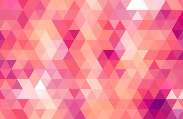 Fototapeta premium Geometric abstract triangle pink valentine texture pattern background illustration vector.