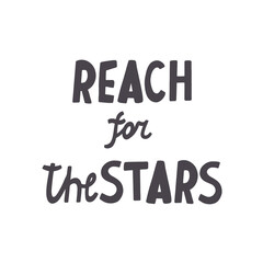 Lettering reach for the stars