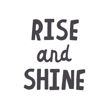 Lettering rise and shine