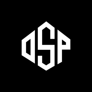 OSP letter logo design with polygon shape. OSP polygon and cube shape logo design. OSP hexagon vector logo template white and black colors. OSP monogram, business and real estate logo.