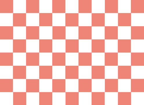 Szachownica biało- czerwona, kwadraty biało-czerwone, 