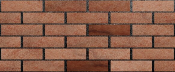 Wall, wallpaper made of dark brown brick
