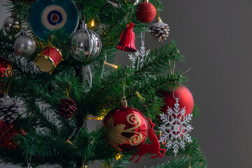 the new year tree decorations