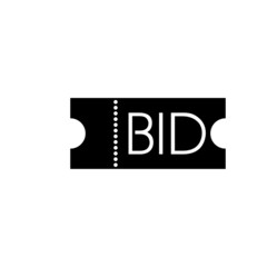 Bid icon isolated on white background