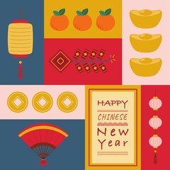 Chinese New Year With Decoration Card