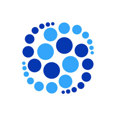 Abstract Bubble Logo can be use for icon, sign, logo and etc
