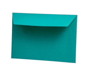 Craft paper envelope for mail isolated on the white background