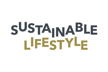 Modern, simple, minimal typographic design of a saying 