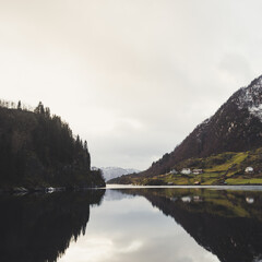Norwegian fjord ethereal landscape