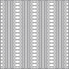  Vector ethnic pattern with symmetrical elements . Repeating geometric tiles from striped elements.Monochrome texture.Black and white pattern for wallpapers and backgrounds.