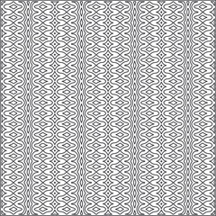  Vector ethnic pattern with symmetrical elements . Repeating geometric tiles from striped elements.Monochrome texture.Black and white pattern for wallpapers and backgrounds.