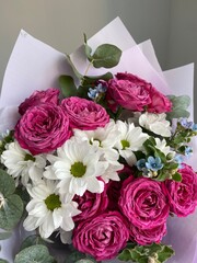 wedding bouquet of roses