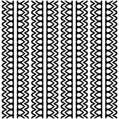 Seamless ethnic pattern color black and white.Can be used in fabric design for clothes, accessories; decorative paper, wrapping, background, wallpaper, Vector illustration.