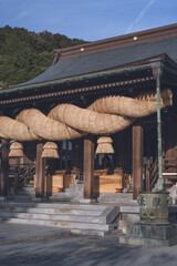 2月と10月の各2周間「光の道」が見られる観光スポット福岡県福津市の神社