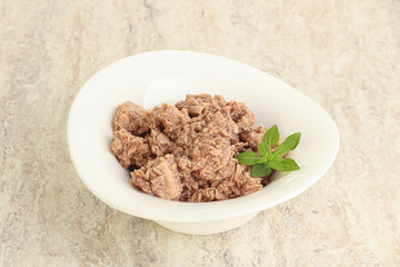 Canned tuna fish for salad