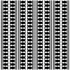 Seamless ethnic pattern color black and white.Can be used in fabric design for clothes, accessories; decorative paper, wrapping, background, wallpaper, Vector illustration.