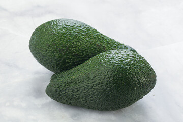 Fresh ripe green organic exotic avocado